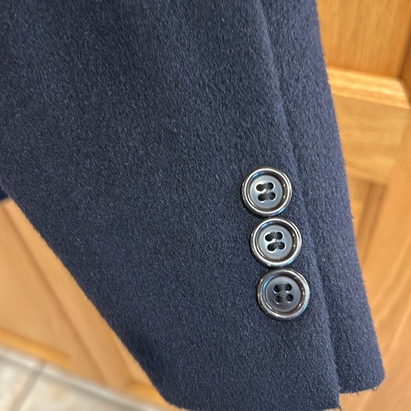 Vintage 80s Wool Cashmere Blend Michael Gabriele Navy Blazer Men’s size 44R - Picture 10 of 16